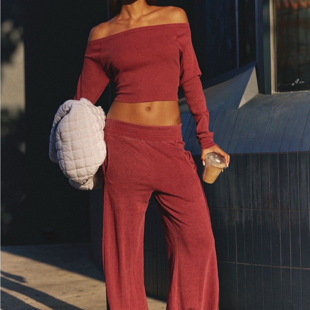 Free People Go To Long Sleeve Set